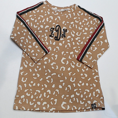 BLOOPER KIDS: Monogrammed Kids Striped Sleeve Dress