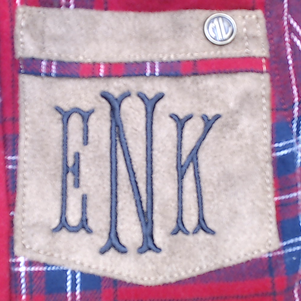 BLOOPER KIDS: Monogrammed Kids Plaid Layering Tunic