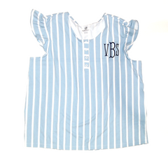 BLOOPER CLOTHING: Monogrammed Ruffle Top