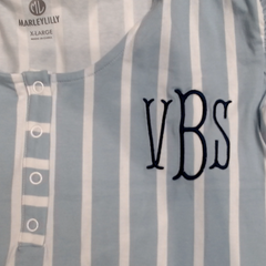 BLOOPER CLOTHING: Monogrammed Ruffle Top