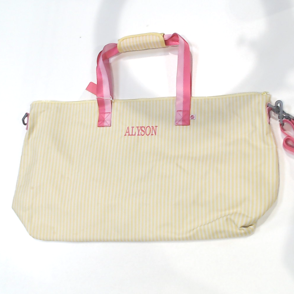 BLOOPER BAG: Monogrammed Weekend Bag
