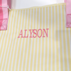 BLOOPER BAG: Monogrammed Weekend Bag
