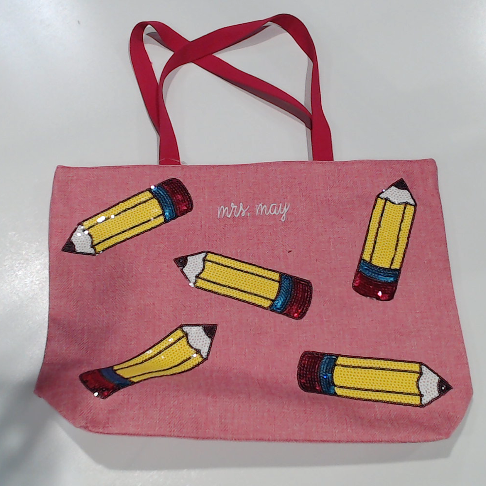 BLOOPER BAG: Monogrammed Sequin Tote Bag