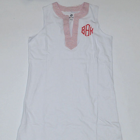 BLOOPER SWIM: Monogrammed Sleeveless Cover Up