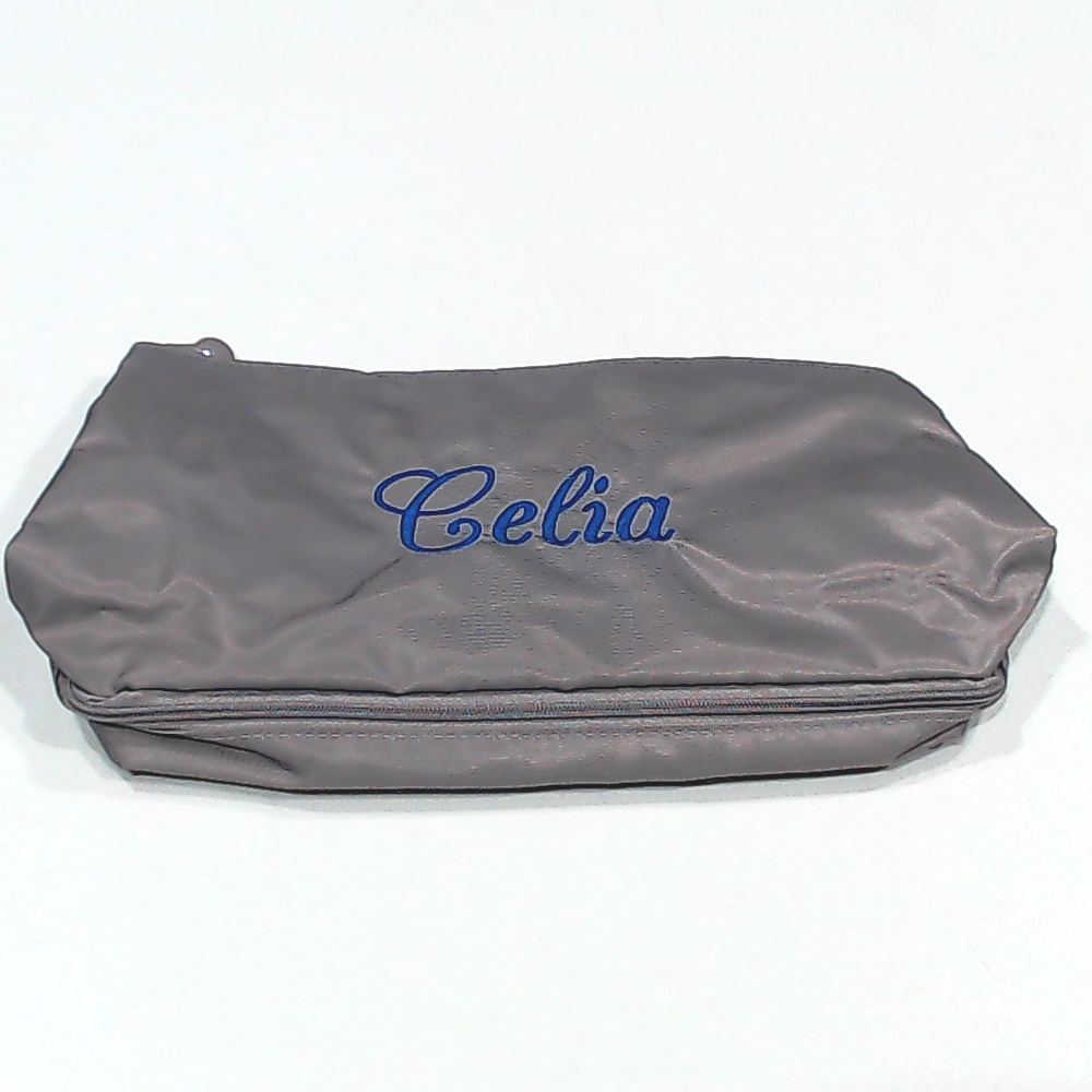 BLOOPER BAG: Monogrammed Double Layer Makeup Bag