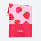 Monogrammed Kids Beach Towel | Strawberries