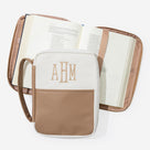 Monogrammed Bible Carrier | Ivory/Tan