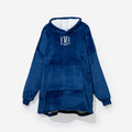 monogrammed blanket hoodie in blue