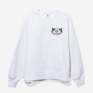 Monogrammed Bow Football Sweatshirt | White