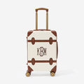 monogrammed carry on vintage suitcase updated FA26