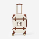 Monogrammed Vintage Carry-On Suitcase | Ivory