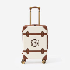 monogrammed carry on vintage suitcase updated FA26