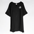 monogrammed cover up in black