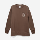 Monogrammed Crewneck Sweatshirt | Brown