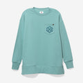 monogrammed crewneck sweatshirt in mist