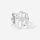 Monogrammed Cut Out Ring | Sterling Silver