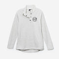 monogrammed essential pullover in heathered ivory