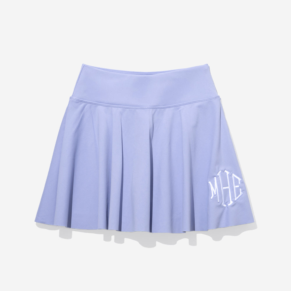 Monogrammed girls twirl skort in lavender