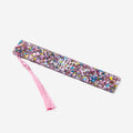 monogrammed glitter bookmark in pink