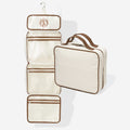 monogrammed hanging organizer in ivory