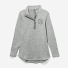 Monogrammed Heathered Pullover Tunic | Heathered Gray