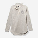 Monogrammed Heathered Pullover Tunic | Heathered Oatmeal