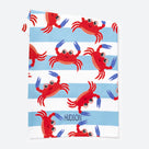 Monogrammed Kids Beach Towel | Crab