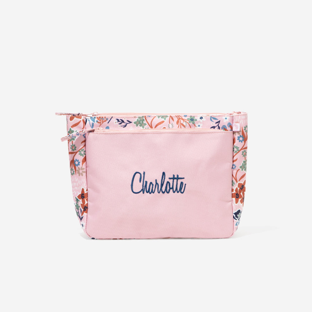 Monogrammed Kids Essentials Pouch in Autumn Whimsy