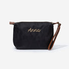 Monogrammed Lightweight Wristlet | Black