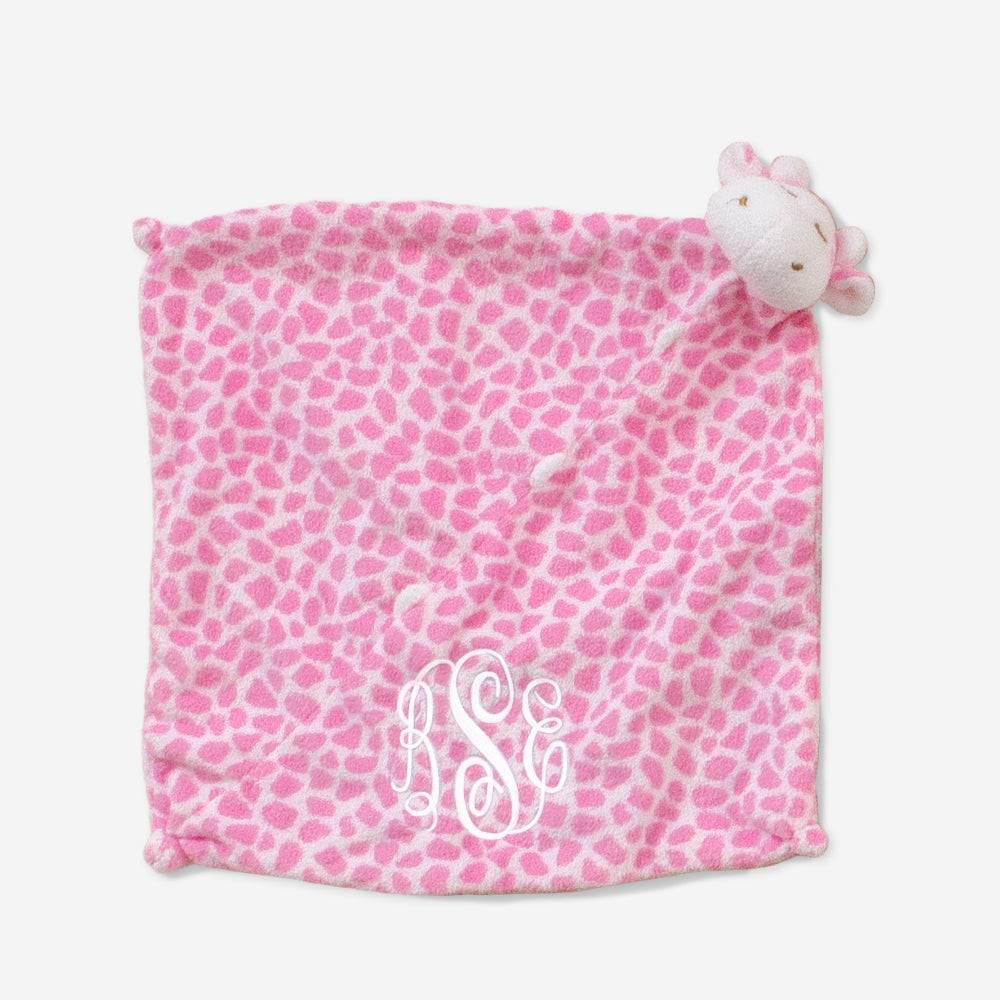 Monogrammed Lovies | Pink Giraffe