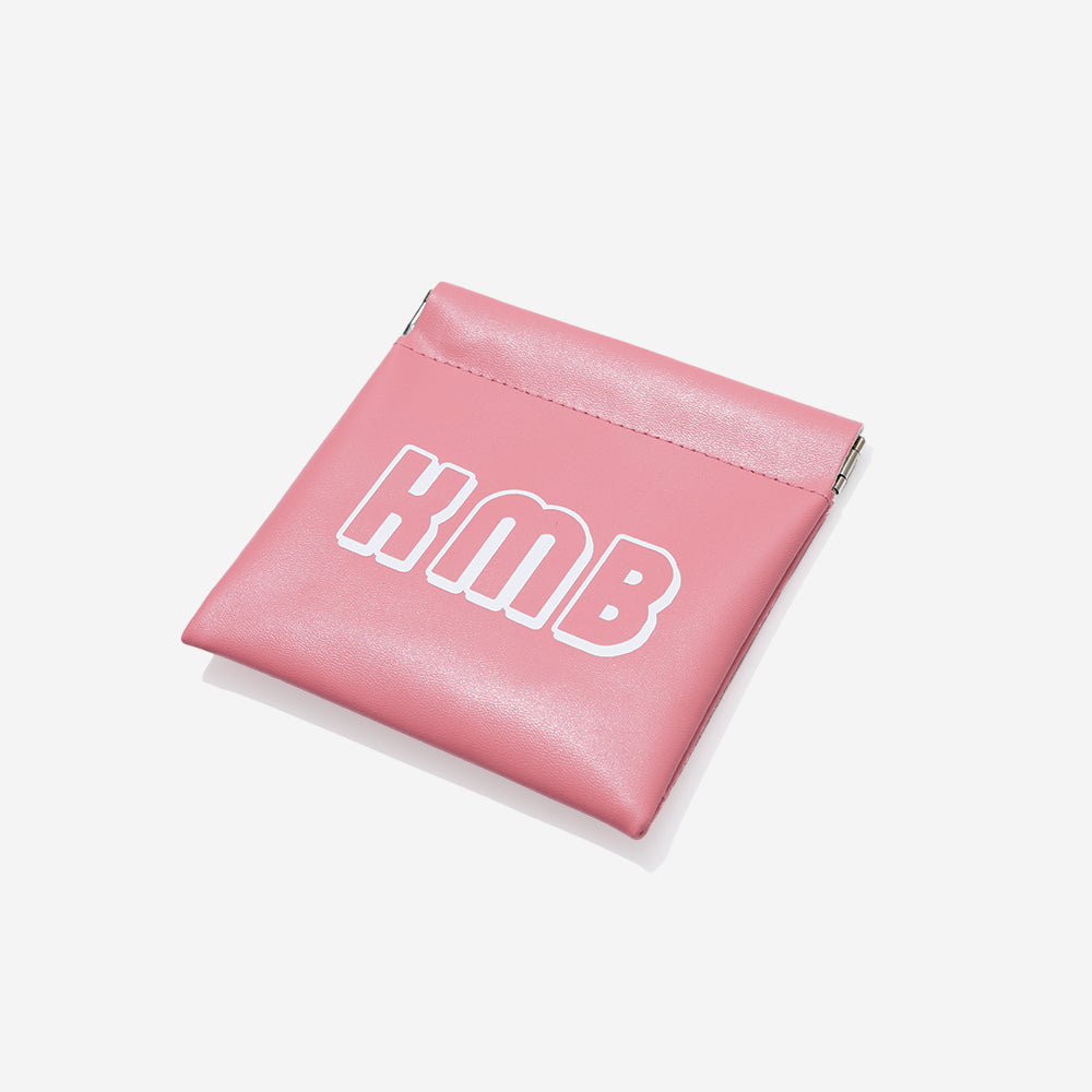 monogrammed mahjong dice bag in pink