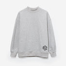 Monogrammed Mockneck Sweatshirt | Heathered Gray