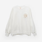 Monogrammed Oversized Sweatshirt | Ivory