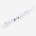 personalized paci clip in birch camo with updated name