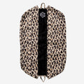 monogrammed packable garment bag in black classic cheetah