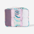 Monogrammed Packing Bag in Colorful Marble