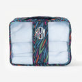 Monogrammed Packing Bag in Navy Safari