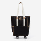 Monogrammed Rolling Tote | Black