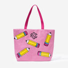 Monogrammed Sequin Tote Bag | Pink Pencils