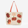 Monogrammed Sequin Tote Bag | Pumpkin