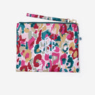 Monogrammed Wristlet Pouch | Autumn Watercolor Cheetah