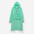 monogrammed xl blanket hoodie in mint 