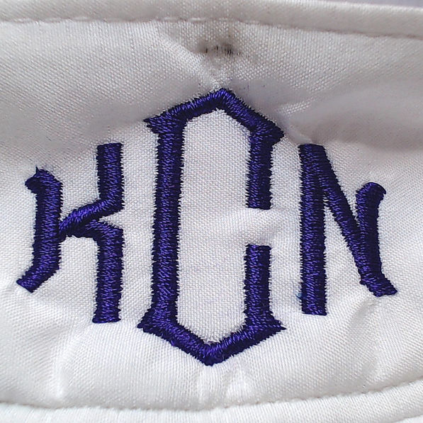 BLOOPER ACCESSORY: Monogrammed Visor