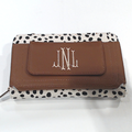 BLOOPER BAG: Monogrammed Phone Wallet Wristlet