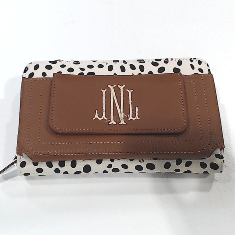 BLOOPER BAG: Monogrammed Phone Wallet Wristlet