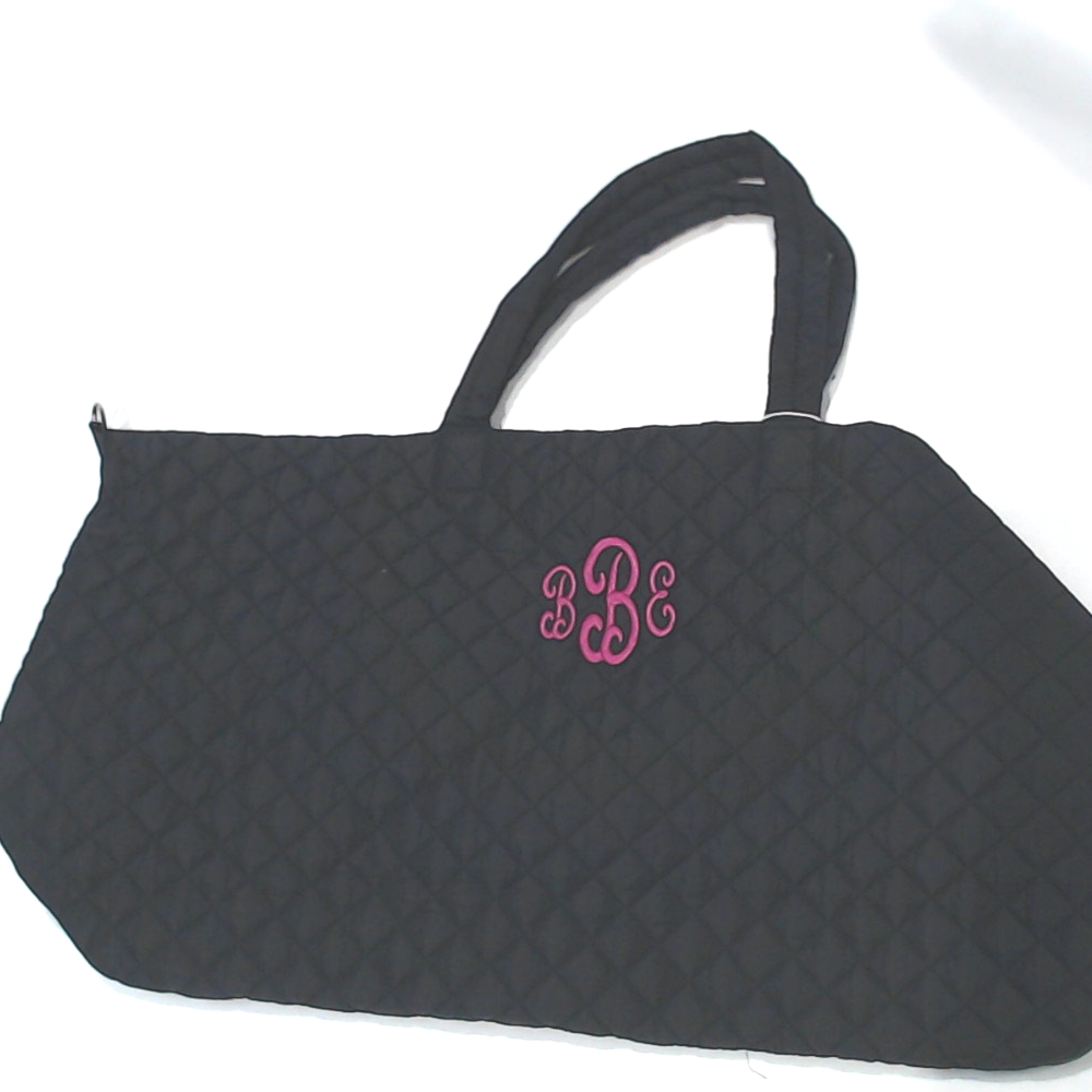 BLOOPER BAG: Monogrammed Diamond Quilted Weekender