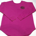 BLOOPER CLOTHING: Monogrammed Open Back Sweatshirt