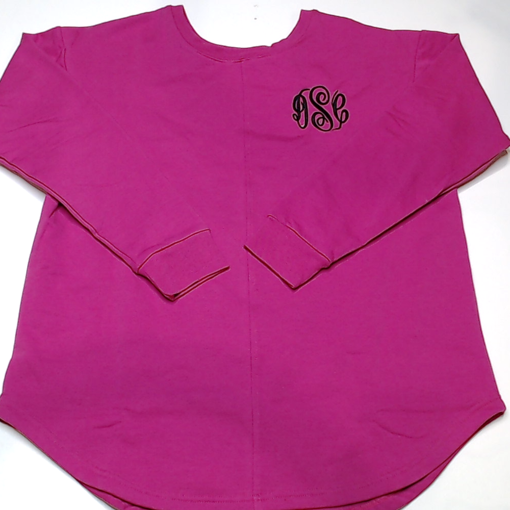 BLOOPER CLOTHING: Monogrammed Open Back Sweatshirt