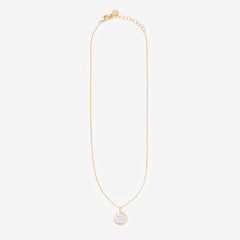 monogrammed pave cable necklace