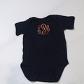 BLOOPER KIDS: Monogrammed Baby Short Sleeve Bodysuit